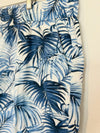 TALBOTS Women’s Sz 2X Blue White Palm Print Pull On Shorts Plus Size Vacation