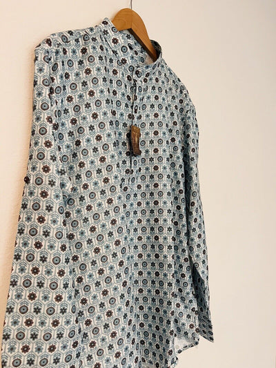 AJAY ARVINDBHAI KHATRI Mens Blue Shirt Sz 46 Indian
