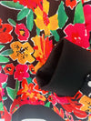 ZARA TRF Collection Floral Polka Dot Bomber Jacket Sz S Red Long Sleeve Y2K 90s