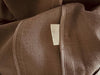 TALBOTS Womens Open Front Coat Sz 4 3/4 Sleeve Tie Waist Brown Jacket Office