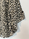 JONES NEW YORK Animal Leopard Print Linen Shirt Tunic Sz 1X Blouse Boho