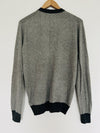 J. CREW Mens Gray Button Cardigan Sz S Cashmere Blend Pockets Grandpa Sweater