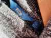 VERA WANG Gray Chunky Sweater Sz XL Cable Knit Long Sleeve Hi-Low Mixed Pattern