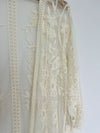 LANE BRYANT Cream Lace Overlay Kimono Cardigan Sz 14/16 Cover Up Boho Western