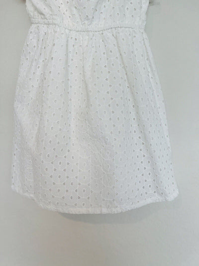 JANIE AND JACK Toddler Girl White Summer Dress Sz 7 Easter Formal Wedding