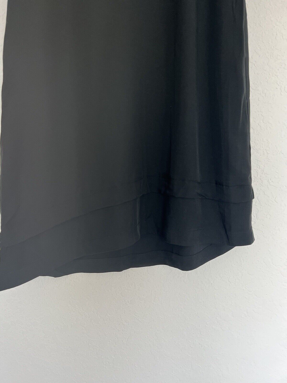 ALTERNATIVE NWT Classic Black Shift Dress Sz M Asymmetric Double Hem Sleeveless