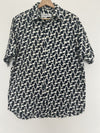 ICEBERG Made In Italy Snoopy Rare VTG Peanuts Shirt Sz L All Over Pattern Print