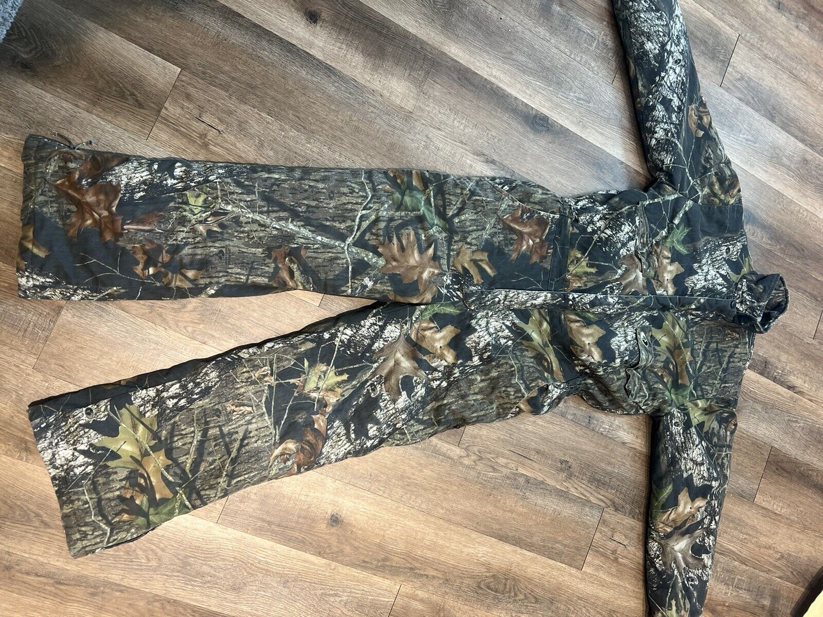 Vintage Wolf Mountain Mossy Oak Break-Up Insulated Camo Coveralls Men Sz M