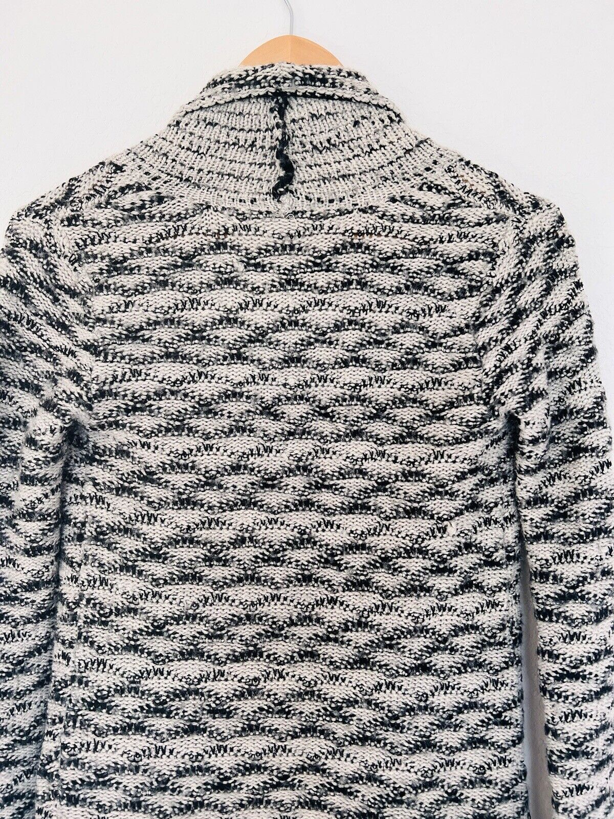 RACHEL ROY Chunky Cardigan Sweater Sz S Waterfall Open Front Heavyweight Pockets