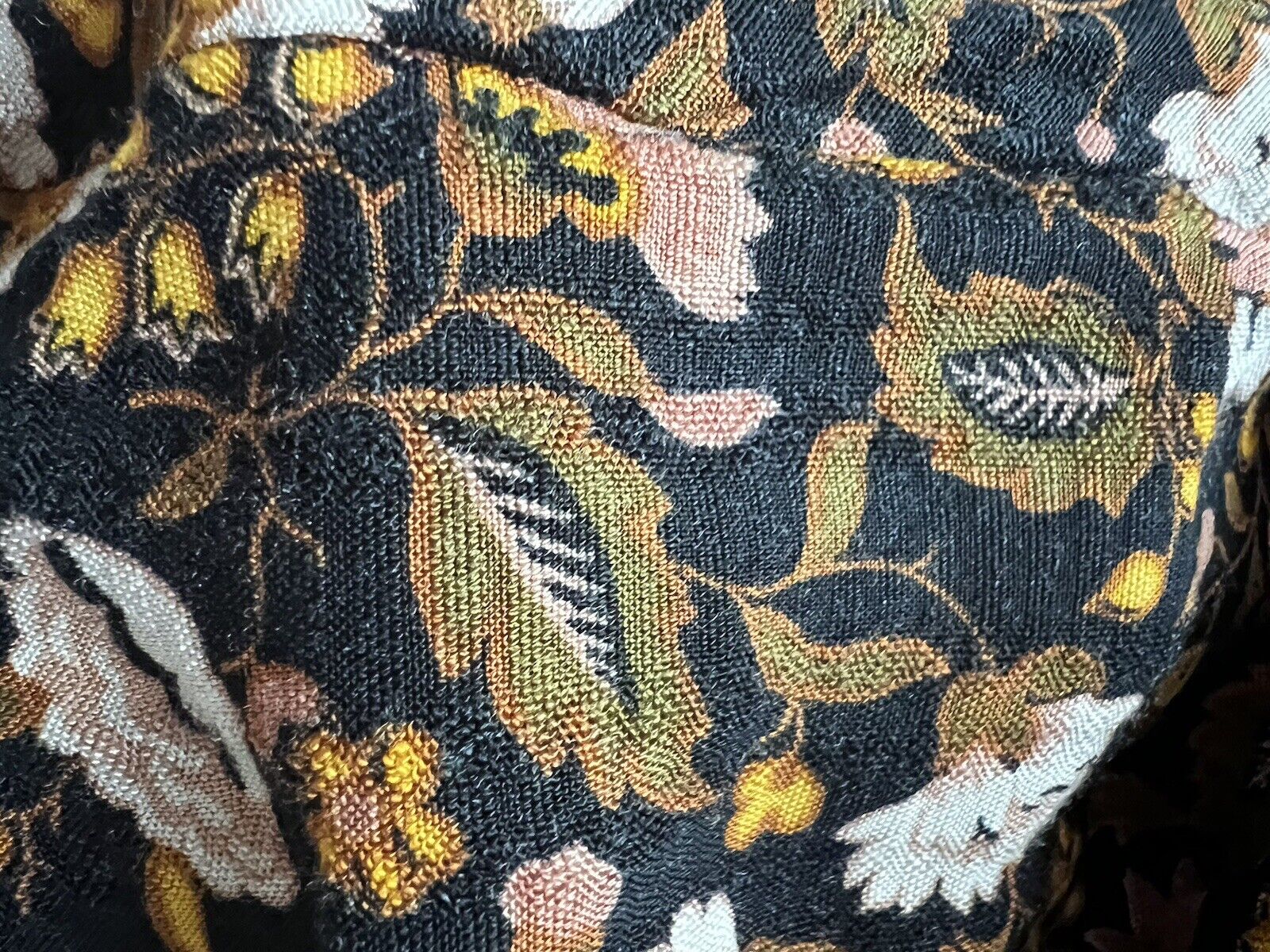 KNOX ROSE Floral Pullover Blouse Sz XL Tie Neck Long Sleeve Tunic Top Boho