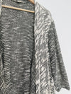 JOAN VASS Cardigan Sweater Sz 2X Long Sleeve Open Front Waterfall Knit Boho