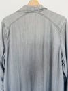 Philosophy Gray Chambray Shirt Dress Sz L Knee Length Classic Lagenlook