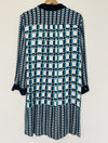 MAEVE Anthropologie Mod Retro Tunic Dress Sz 8 Geometric Print Long Sleeve