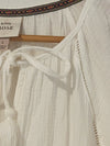 KNOX ROSE Romper Sz L Short Sleeve 100% Cotton Gauze Shorts One Piece Boho