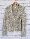 White House Black Market Wrap Front Cardigan  Chunky Sweater Sz XS Wool Blend
