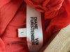 Diane Von Furstenberg Dove Orange Silk Top Blouse Size L