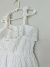 JANIE AND JACK Toddler Girl White Summer Dress Sz 7 Easter Formal Wedding