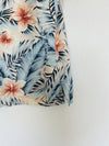 Caribbean Pure Silk Hawaiian Shirt 100% Silk Sz L Blue