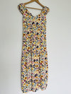 OLD NAVY Tiered Wildflower Floral Fit & Flare Dress Sz  XS Open Back Bow Boho