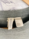 H&M DIVIDED Women’s Sweater Knit Lightweight Peplum Bottom Sz Small Gray