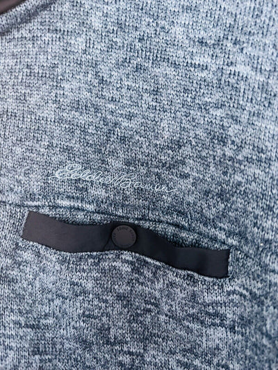 EDDIE BAUER Mens Pullover Sweater/Jacket Sz XL Blue Quarter Zip Cotton Fleece