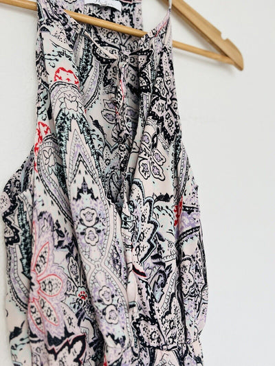 PARKER Paisley Racer Back Maxi Dress in Henna Sz XS Full MSRP $298
