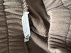 ZARA Womens Elastic Waist Cargo Pants Sz L Brown Parachute Oversized Relaxed Fit