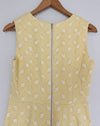 THE LIMITED NWT Sheath Sleeveless Dress Sz 4  Yellow Textured Lined Coquette