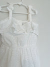 JANIE AND JACK Toddler Girl White Summer Dress Sz 7 Easter Formal Wedding
