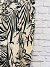RACHEL ZOE Zebra Animal Print Drawstring Pant Sz S Linen Blend Oversized Fit