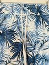 TALBOTS Women’s Sz 2X Blue White Palm Print Pull On Shorts Plus Size Vacation