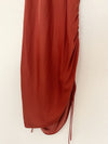 Intimately Free People Slip Dress Sz L Rust Orange Ruche Sides
