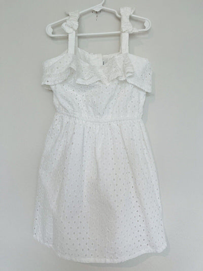 JANIE AND JACK Toddler Girl White Summer Dress Sz 7 Easter Formal Wedding