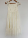 H&M Crochet Lace Tulle Tired Dress Sz 8 Girls Ruffle Hem Holiday Easter Formal