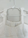 JANIE AND JACK Toddler Girl White Summer Dress Sz 7 Easter Formal Wedding