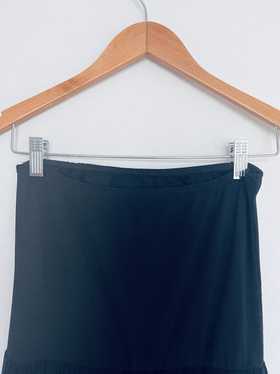 UNBRANDED Womens Black Stretch Strapless Dress Thick Quality Material