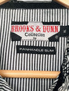 Brooks & Dunn Panhandle Western Shirt Sz XL Pearl Snaps Paisley Velvet Details