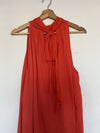 Diane Von Furstenberg Dove Orange Silk Top Blouse Size L
