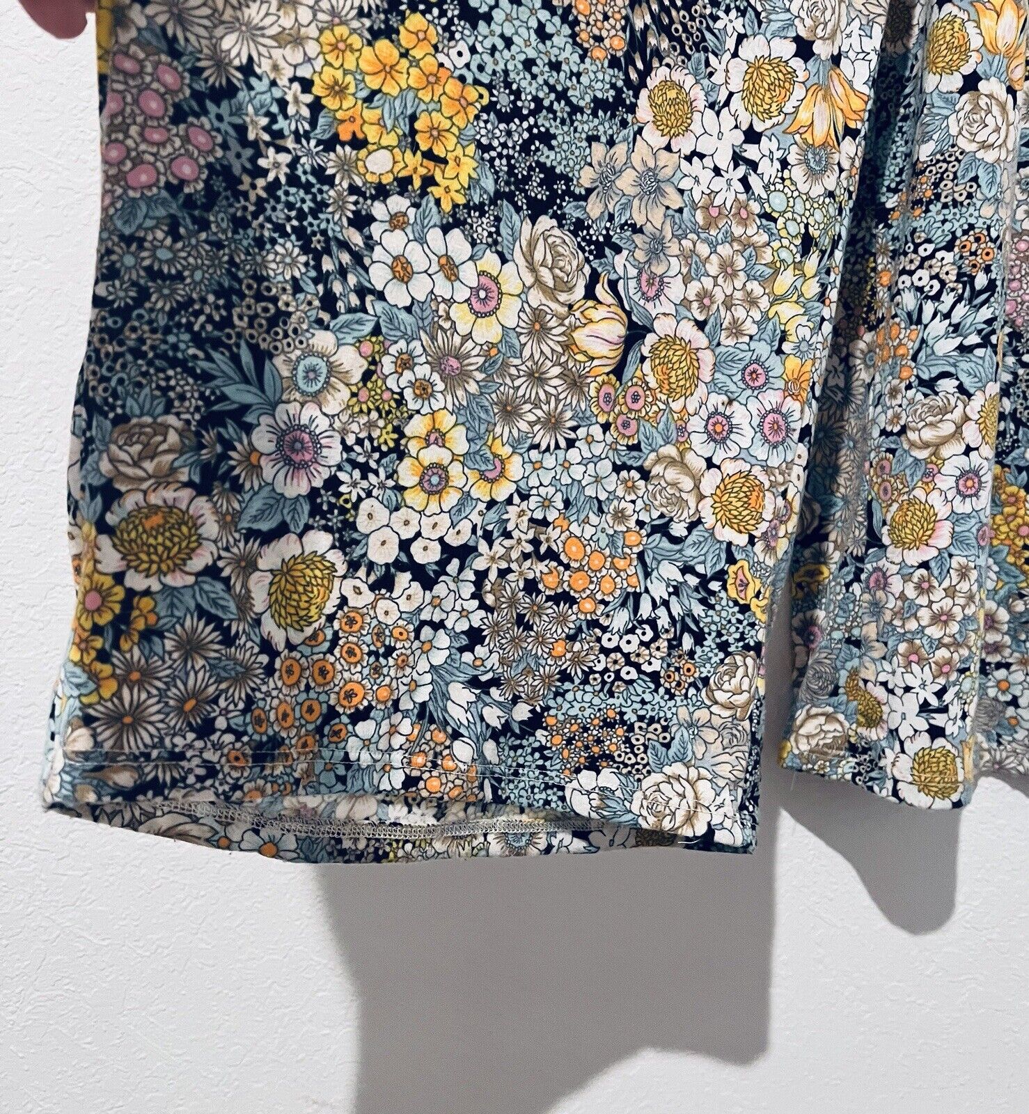 WILD FABLE Floral Daisy Jumpsuit Jumper Sz S Wide Leg Romper Boho Hippie