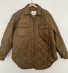 WILFRED FREE Aritzia GANNA Jacket Sz M Quilted Oversized Puffer Gold Boho