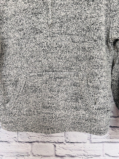 ABERCROMBIE & FITCH Warm Heavy Knit Sweater Sz S  Pullover Hood Pocket