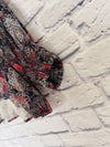 KRAZY KAT Woman’s Multicolor Paisley V Neck Long Sleeve Floral Blouse Size 3X