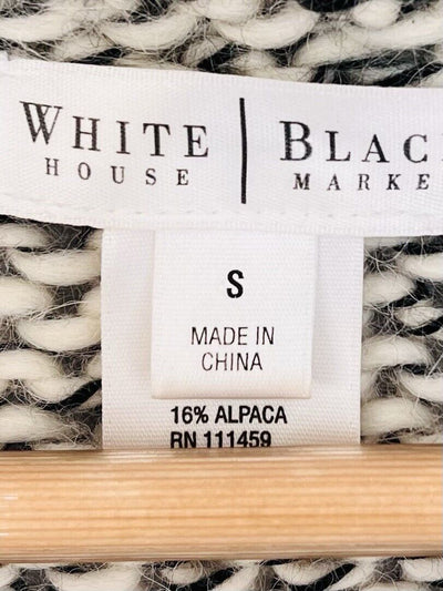 White House Black Market Wrap Front Cardigan  Chunky Sweater Sz XS Wool Blend
