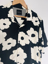 DENIM & FLOWER Ricky Singh Button Down Shirt Sz XL Viscose Floral Short Sleeve