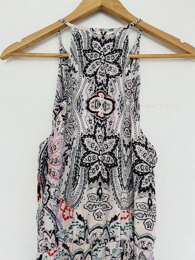PARKER Paisley Racer Back Maxi Dress in Henna Sz XS Full MSRP $298
