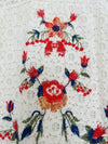 UMGEE Crochet Floral Mini Dress Sz M Ivory Embroidered Cottagecore Boho Western