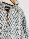 SIMPLY SOUTHERN Fuzzy Sherpa Jacket Sz M Gray Teddy Pullover Cozy 1/4 Zip Coat