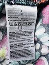 OLD NAVY Midi Floral Multi-Color Dress L Back Hi-Low Hem Smock Empire Waist