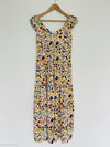 OLD NAVY Tiered Wildflower Floral Fit & Flare Dress Sz  XS Open Back Bow Boho