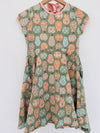 MATILDA JANE Girls Pear Print Dress Size 16 Olive Color Full Skirt Bow
